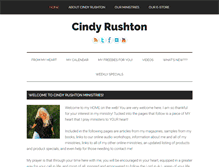 Tablet Screenshot of cindyrushton.com